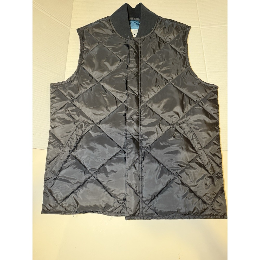 Free Assembly Men's Sz Small Everyday Diamond Quilted Vest Blue With Pockets